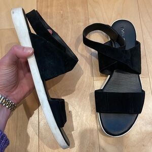 Via Spiga Strappy Suede Sandals Size 9